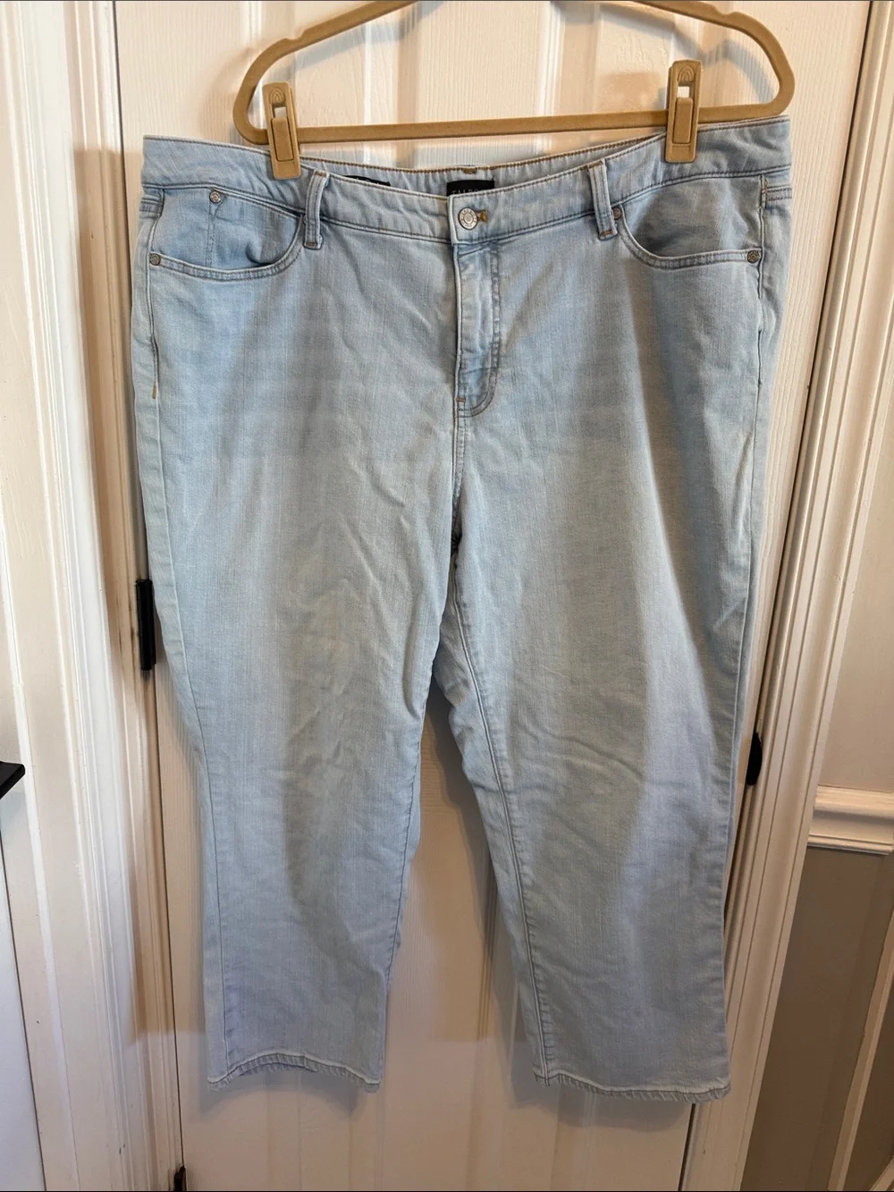 Talbots Straight Leg Cropped Jeans Sz 18w - Picture 2 of 5